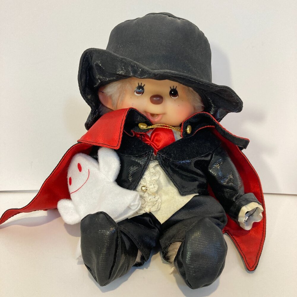 Monchhichi Halloween Ghost Dracula Monkey Doll Plush Toy Sekiguchi Japan